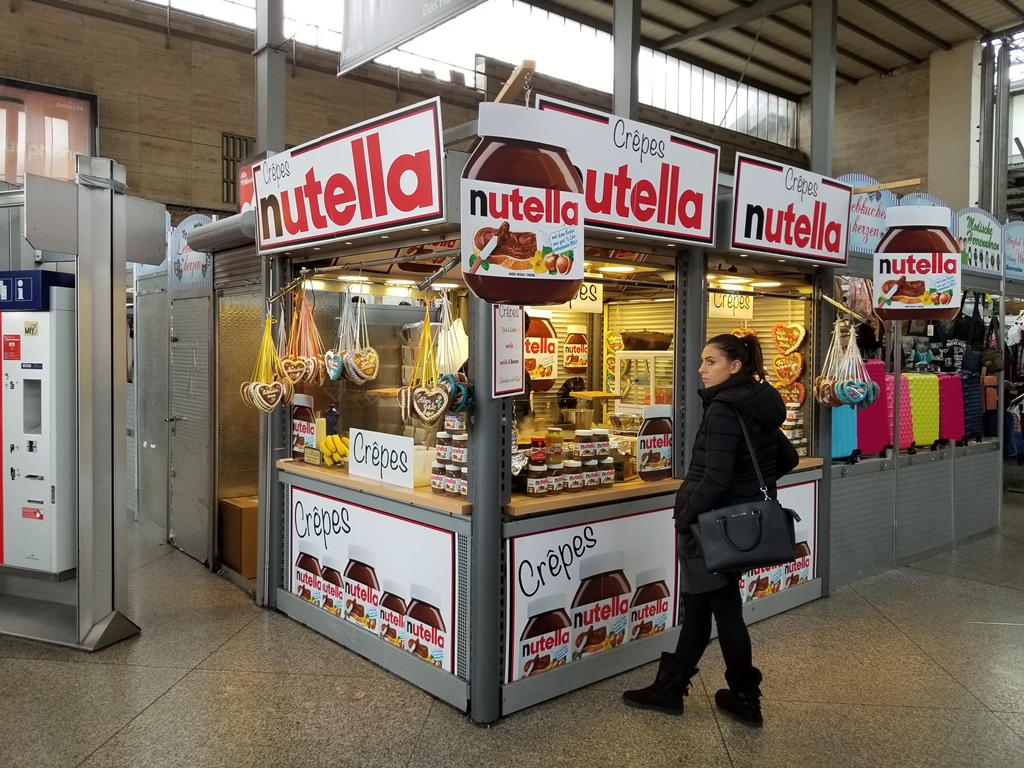 Nutella Stand, Munich Train Station